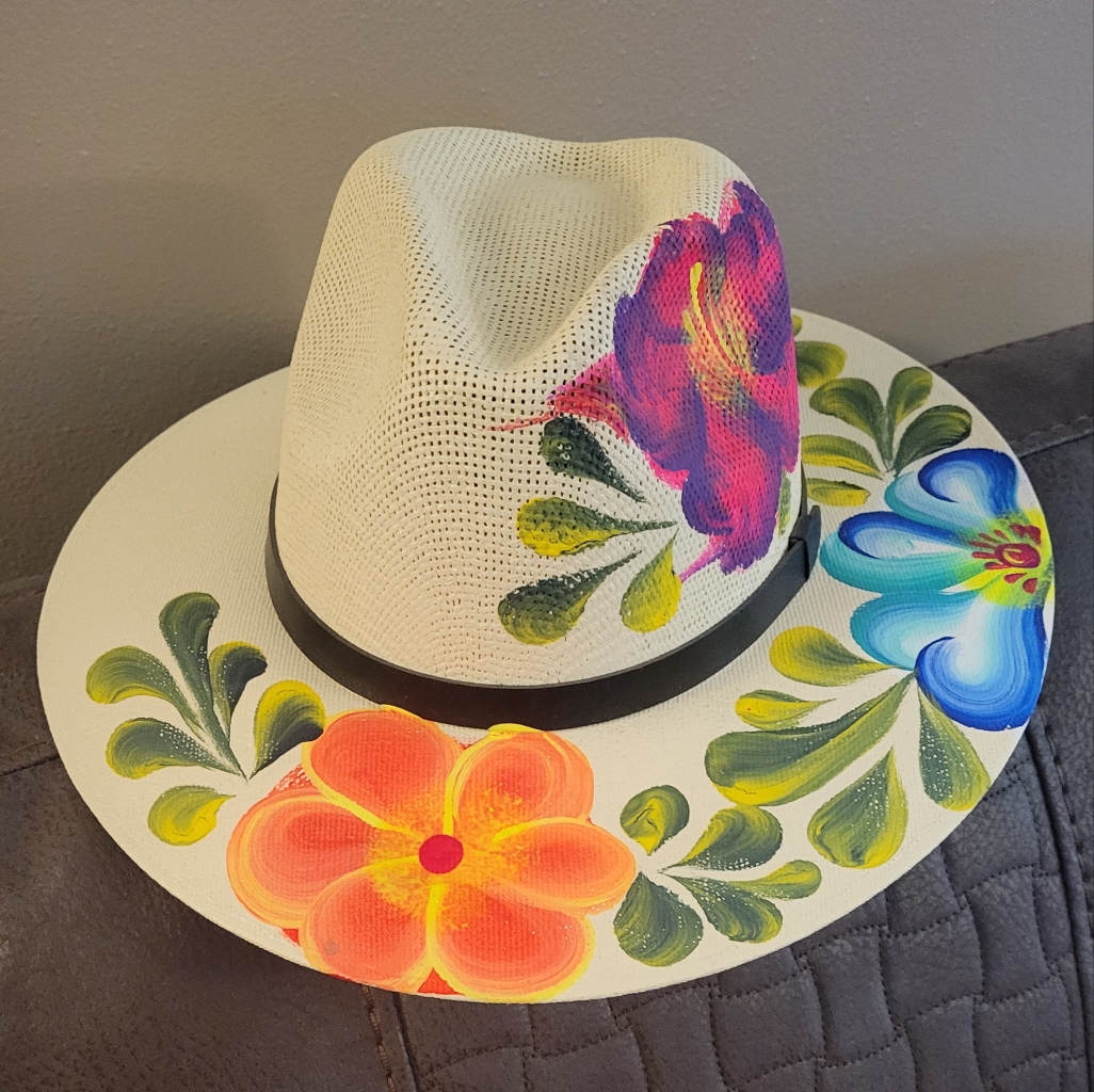 Hand Painted Cowgirl Hat
